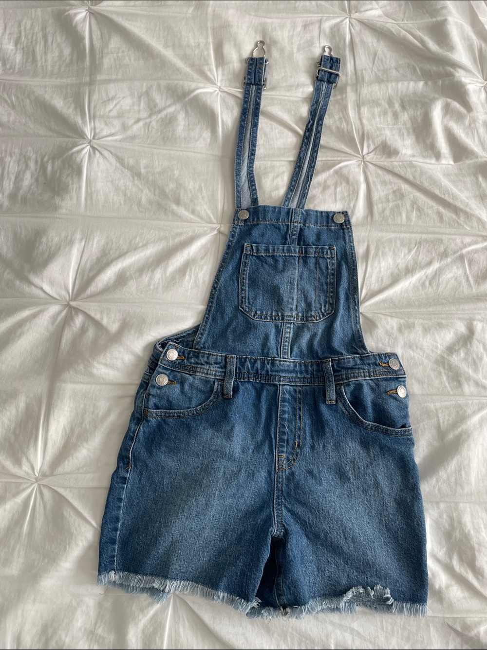 Cat & Jack Dark Blue Denim Short Overalls